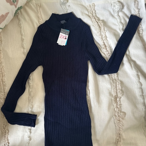 NWT Primark Navy Blue Turtleneck - Picture 1 of 2